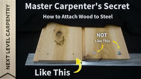 how to attach wood to sheet metal|how to attach wood to steel.